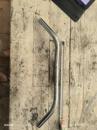 Manillar bici vintage cromado