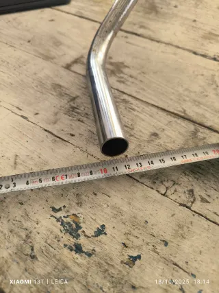 Manillar bici vintage cromado