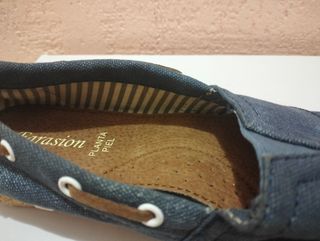 Zapatillas planas azules