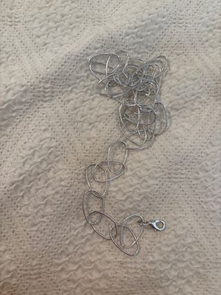 Collar largo plata