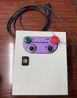Panel de control para barredora hinchable