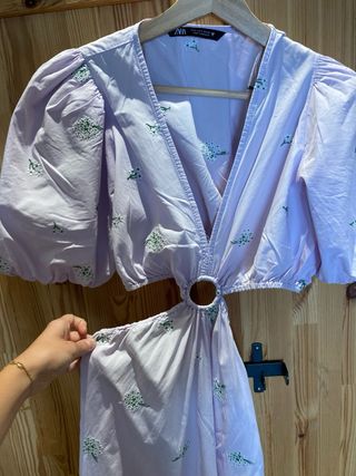 Vestido Zara lila - Cut Out