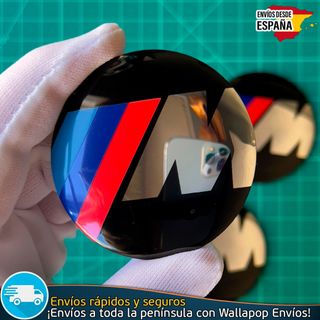 Emblema BMW 56mm Adhesivo Aluminio Llantas y Moto