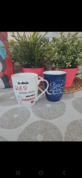 2 tazas originales - Decoradas