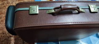 Maleta vintage efecto cuero