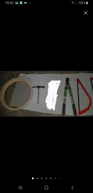 Lote herramientas jardinería