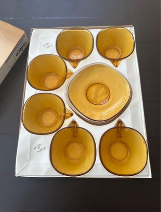 VERECO 6pzs desayuno con caja NUEVO