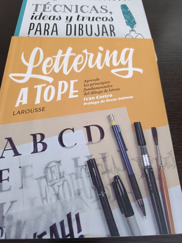 Lote libros lettering y caligrafía.