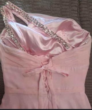 Vestido fiesta rosa - Talla38