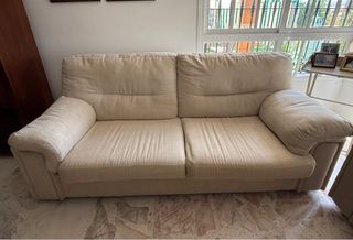Sofá 3 plazas beig - como nuevo