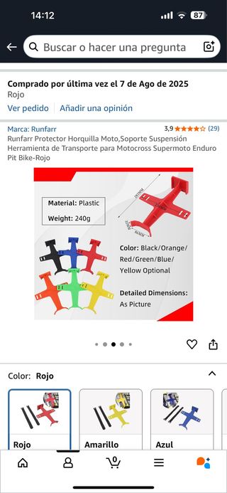 Protector Horquilla Moto Runfarr