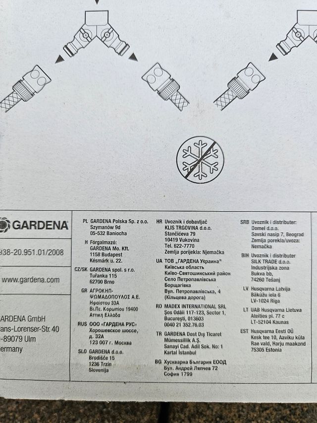 Deviatore divisore a Y Gardena 2 Vie - Irrigazione