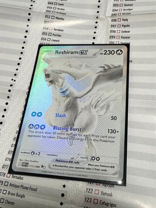 Reshiram ex 173/086 - Carta Pokémon