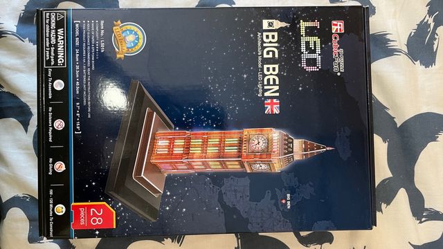 Puzzle 3D Big Ben LED 28 piezas