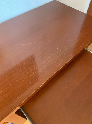 Conjunto escritorio, estantería y armario