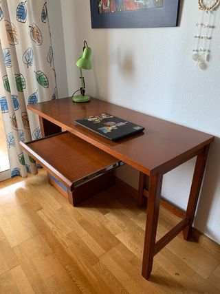 Conjunto escritorio, estantería y armario