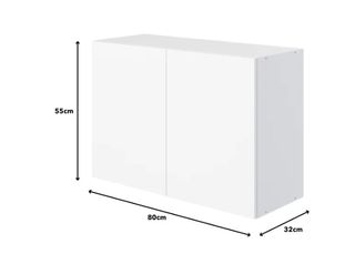 Armario pared Pragma 80cm blanco