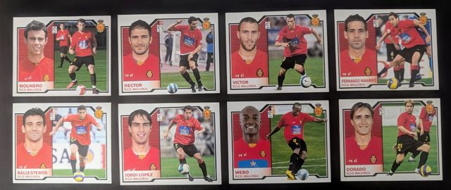8 Cromos Liga 2007-08 RCD Mallorca
