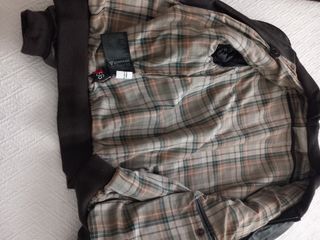 Chaqueta cuero marrón