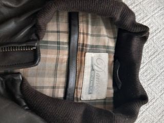 Chaqueta cuero marrón