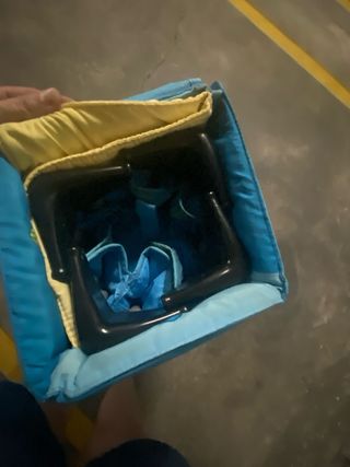 cuna de viaje Chicco azul