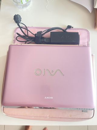 Portátil Sony Vaio Rosa - Cargador