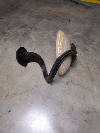 Lámpara hierro forjado y cerámica