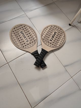 2 Raquetas de madera | Palas de playa