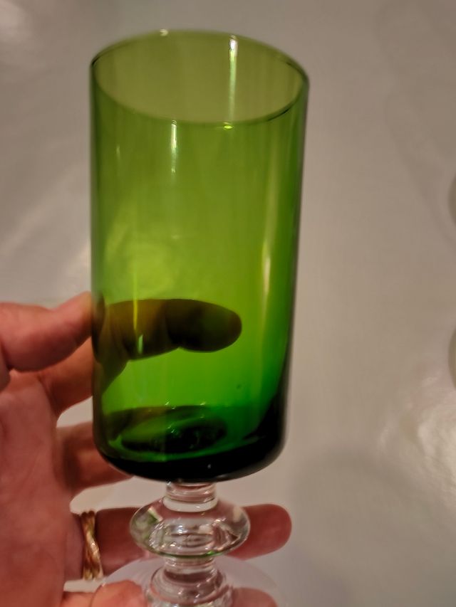 11 Copas Vino  y 11 de champán de cristal fino 