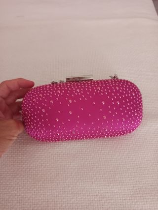 Bolso fiesta rosa brillante