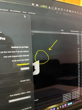 MacBook Pro 15" Touch Bar - Touch ID