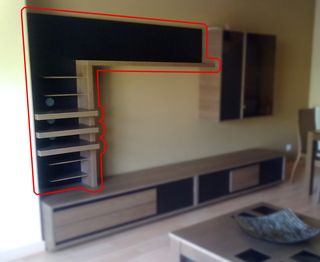 Mueble TV Rosamor - Negro/Nogal