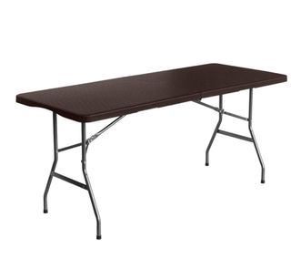 Mesa plegable terraza - Marrón