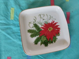 Piatto quadrato in ceramica di Limoges