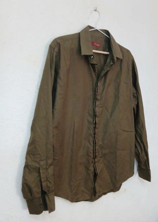 Camisa ZaraMan verde oliva Talla L