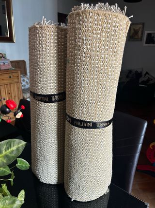 Tappeti in juta beige PALUANI