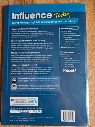 INFLUENCE TODAY 4 Student's book: libro de text...