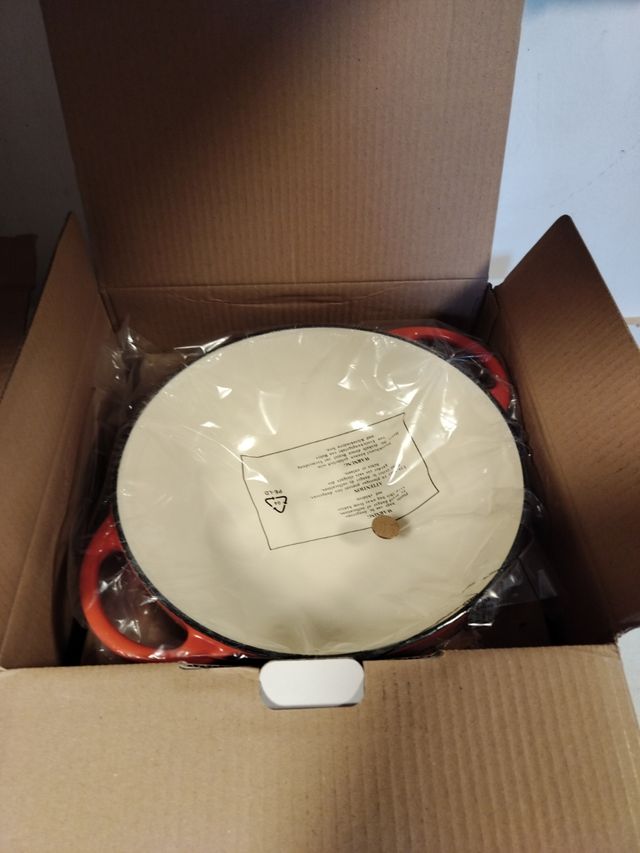 Olla baja Baumalu 26cm roja