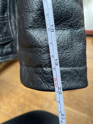 Chaqueta cuero negra Leather Fan