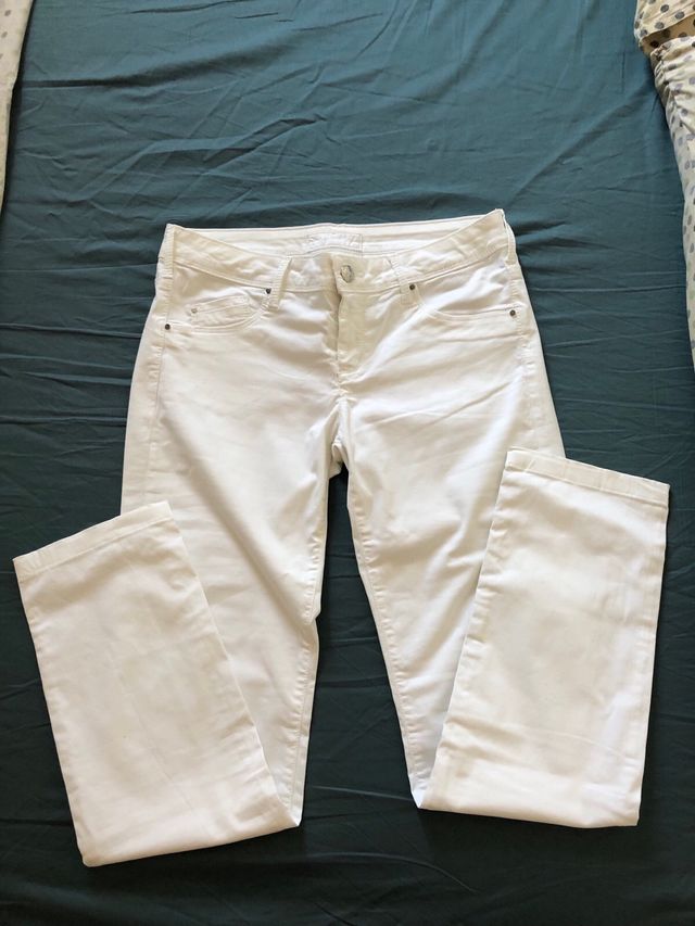 Pantaloni bianchi skinny