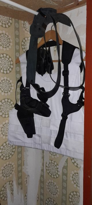 Chaleco antibalas militar blanco