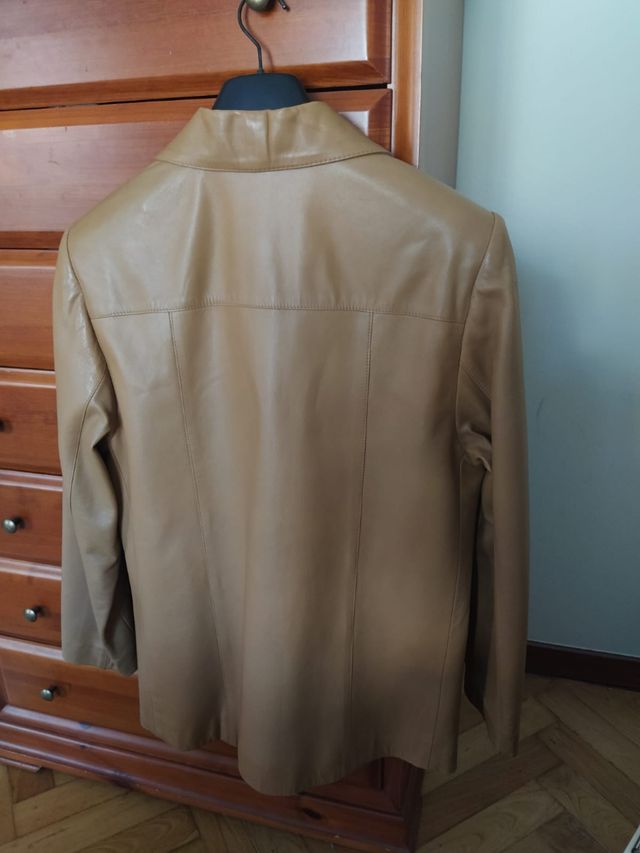 Chaqueta cuero ESTIPEL marrón