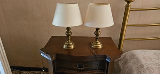 2 Lampada da tavolo in ottone