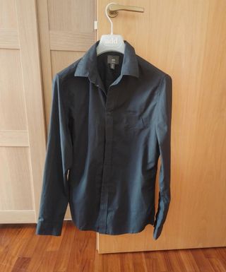 Camicia H&M nera tg S uomo slim fit