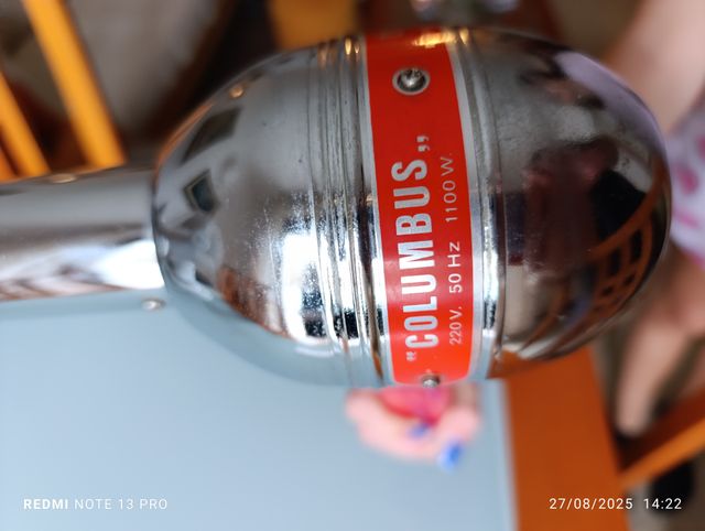 Asciugacapelli Columbus vintage anni '80