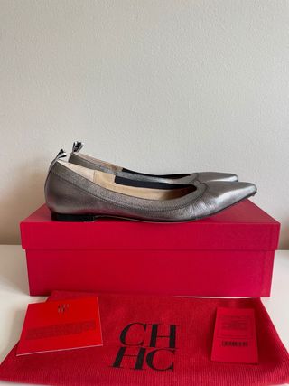 Zapatos Carolina Herrera Plata 38
