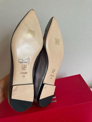 Zapatos Carolina Herrera Plata 38