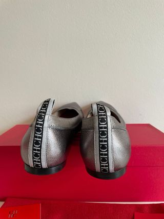 Zapatos Carolina Herrera Plata 38