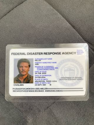 Tessera Identificativa FEMA Joel Miller