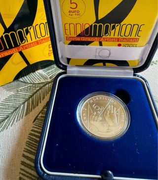 Moneta 5 euro Morricone 2021
